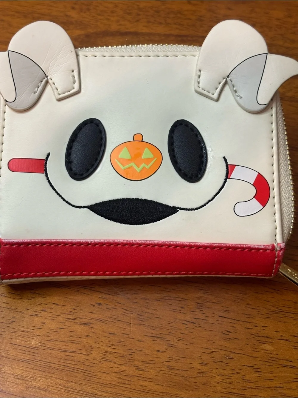 Disney Nightmare Before Christmas Zero Candy Cane Glow In The Dark Wallet